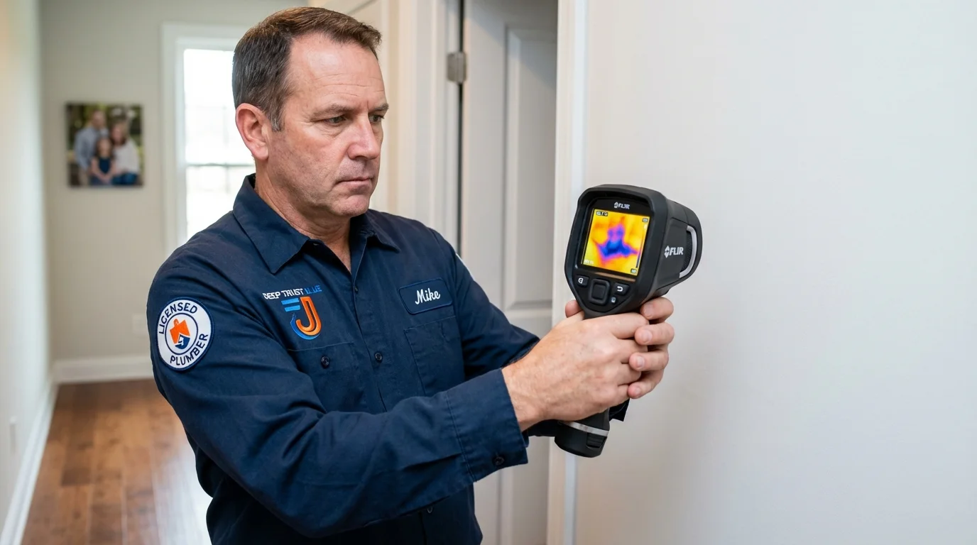 Thermal imaging leak detection by Johns Plumbing LLC in La Pryor